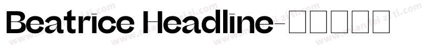 Beatrice Headline字体转换
